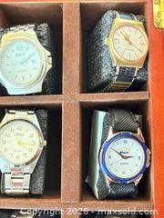 MaxSold Auction: Men's Wristw Watches & Wooden Watch Storage Case - Oakville (Ontario, Canada) PARTNER MANAGED Estate Sale Online Auction - Caulder Drive