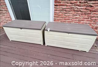 MaxSold Auction: Outdoor Patio Deck Resin Storage Boxes - Oakville (Ontario, Canada) PARTNER MANAGED Estate Sale Online Auction - Caulder Drive