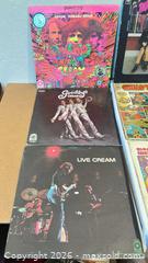 MaxSold Auction: Lot of 12 Terrific Vintage Classic Rock Vinyl LP Records: Cream, Hendrix, Big Brother (Janis Joplin), Moby Grape (Famous Finger Cover) 1960's - San Jose (California, USA) SELLER MANAGED Downsizing Online Auction - Elm Street (CONDO)