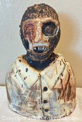 MaxSold Auction: Vintage SURF ZOMBIES!  Folk Art Ceramic Bust for the Horror Movie Fan--Unique, One-of-a-Kind! - San Jose (California, USA) SELLER MANAGED Downsizing Online Auction - Elm Street (CONDO)
