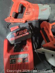 MaxSold Auction: Milwaukee V28 Circular Saw, Reciprocating Saw, Battery Pack & Charger - Cavan-Monaghan (Ontario, Canada) SELLER MANAGED Downsizing Online Auction - Larmer Line