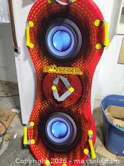 MaxSold Auction: Smaslider Plastic Snow Sled, Single Adult — Red/Black with Yellow Accents - Cavan-Monaghan (Ontario, Canada) SELLER MANAGED Downsizing Online Auction - Larmer Line