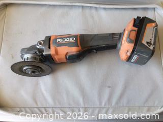 MaxSold Auction: RIDGID brushless grinder and 18volt battery - San Jose (California, USA) SELLER MANAGED Moving Online Auction - Villa Avenue