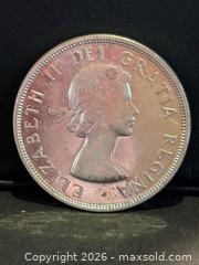 MaxSold Auction: Canada 1960 Silver Dollar, A Stunner!  - Aurora (Ontario, Canada) SELLER MANAGED Estate Sale Online Auction -  Closs Square