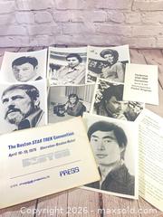 MaxSold Auction: 1976 Star Trek Convention Press Photos & Pocket Program - Rochester (New York, USA) SELLER MANAGED Reseller Online Auction - Mendota Drive 