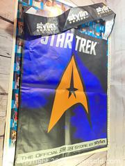 MaxSold Auction: 1992 Imel Star Trek Uncut Trading Card Sheets (2) & Official Star Trek Poster and Stylin' Reusable Tote  - Rochester (New York, USA) SELLER MANAGED Reseller Online Auction - Mendota Drive 