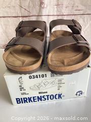 MaxSold Auction: Birkenstock Milano Sandals in Mocha US Men SZ 13 Brown - Rochester (New York, USA) SELLER MANAGED Reseller Online Auction - Mendota Drive 