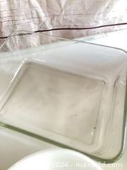 MaxSold Auction: Mixed Pyrex & Ceramic Baking Bowls and Covered Casserole (10+ pcs) - Rochester (New York, USA) SELLER MANAGED Reseller Online Auction - Mendota Drive 