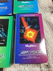 MaxSold Auction: SkyBox Star Trek Trading Card Sets (6) 1990s - Rochester (New York, USA) SELLER MANAGED Reseller Online Auction - Mendota Drive 