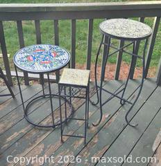 MaxSold Auction: 3 Tile Top Outdoor Tables - Hatboro (Pennsylvania, USA) PARTNER MANAGED Estate Sale Online Auction -  Exton Road