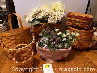 MaxSold Auction: Longaberger baskets & faux flowers  - Hatboro (Pennsylvania, USA) PARTNER MANAGED Estate Sale Online Auction -  Exton Road