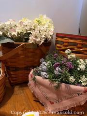 MaxSold Auction: Longaberger baskets & faux flowers  - Hatboro (Pennsylvania, USA) PARTNER MANAGED Estate Sale Online Auction -  Exton Road