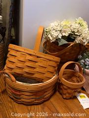 MaxSold Auction: Longaberger baskets & faux flowers  - Hatboro (Pennsylvania, USA) PARTNER MANAGED Estate Sale Online Auction -  Exton Road