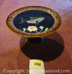 MaxSold Auction: Majolica Pedestal Plate fish motif - Hatboro (Pennsylvania, USA) PARTNER MANAGED Estate Sale Online Auction -  Exton Road