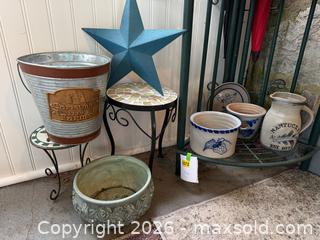 MaxSold Auction: Outdoor decor and stoneware pottery - Hatboro (Pennsylvania, USA) PARTNER MANAGED Estate Sale Online Auction -  Exton Road