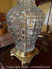 MaxSold Auction: Pair of Glass lamps with brass bases - Hatboro (Pennsylvania, USA) PARTNER MANAGED Estate Sale Online Auction -  Exton Road