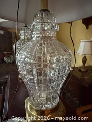 MaxSold Auction: Pair of Glass lamps with brass bases - Hatboro (Pennsylvania, USA) PARTNER MANAGED Estate Sale Online Auction -  Exton Road
