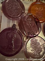 MaxSold Auction: Purple, red & orange pressed glass sun-catcher ornaments  - Hatboro (Pennsylvania, USA) PARTNER MANAGED Estate Sale Online Auction -  Exton Road
