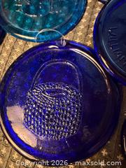 MaxSold Auction: Vintage cobalt blue & teal pressed glass sun catchers  - Hatboro (Pennsylvania, USA) PARTNER MANAGED Estate Sale Online Auction -  Exton Road