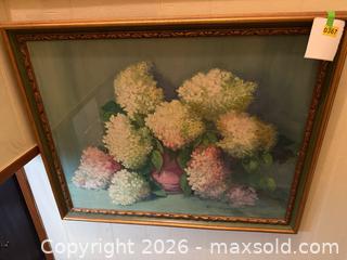 MaxSold Auction: Vintage Hydrangea floral artwork - Hatboro (Pennsylvania, USA) PARTNER MANAGED Estate Sale Online Auction -  Exton Road