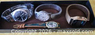 MaxSold Auction: 4 old Men's watches - Saanich (British Columbia, Canada) SELLER MANAGED Downsizing Online Auction - Tall Tree Place