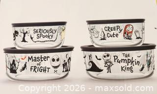 MaxSold Auction: Brand new Pyrex Nightmare before Christmas dishes - Saanich (British Columbia, Canada) SELLER MANAGED Downsizing Online Auction - Tall Tree Place