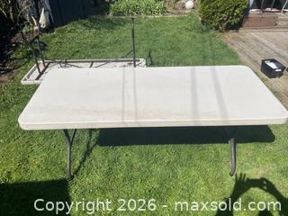 MaxSold Auction: 6 ft Lifetime Commercial Folding Table (A) - St. Catharines (Ontario, Canada) SELLER MANAGED Downsizing Online Auction - Wildwood Road