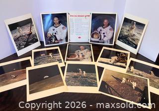 MaxSold Auction: 1969 Apollo 11 NASA Moon Landing Photographs - Douglas (Massachusetts, USA) PARTNER MANAGED Estate Sale Online Auction - South West Main Street