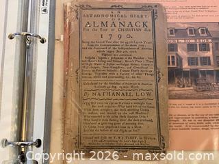 MaxSold Auction: 2 Volumes Antique Ephemera  - Douglas (Massachusetts, USA) PARTNER MANAGED Estate Sale Online Auction - South West Main Street