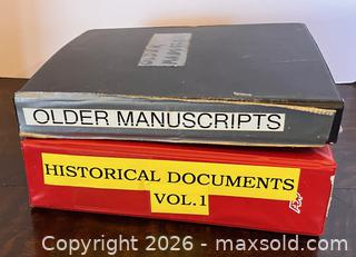 MaxSold Auction: 2 Volumes Antique Ephemera  - Douglas (Massachusetts, USA) PARTNER MANAGED Estate Sale Online Auction - South West Main Street