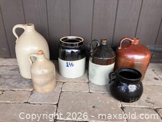 MaxSold Auction: Antique Crocks and Jugs - Douglas (Massachusetts, USA) PARTNER MANAGED Estate Sale Online Auction - South West Main Street