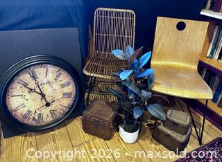 MaxSold Auction: Catch-all Corner w/ Leland Side Chair - Douglas (Massachusetts, USA) PARTNER MANAGED Estate Sale Online Auction - South West Main Street