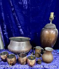 MaxSold Auction: Copper Collection with Mugs - Douglas (Massachusetts, USA) PARTNER MANAGED Estate Sale Online Auction - South West Main Street