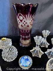 MaxSold Auction: Cranberry and Crystal  - Douglas (Massachusetts, USA) PARTNER MANAGED Estate Sale Online Auction - South West Main Street
