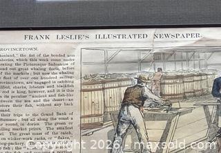 MaxSold Auction: Framed 1888 "Leslie's Illustrated" Page - Douglas (Massachusetts, USA) PARTNER MANAGED Estate Sale Online Auction - South West Main Street