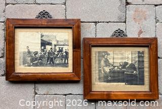 MaxSold Auction: Framed Pair Antique Chinese Photographs - Douglas (Massachusetts, USA) PARTNER MANAGED Estate Sale Online Auction - South West Main Street