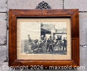 MaxSold Auction: Framed Pair Antique Chinese Photographs - Douglas (Massachusetts, USA) PARTNER MANAGED Estate Sale Online Auction - South West Main Street