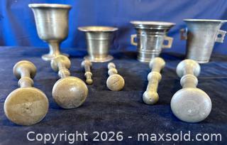 MaxSold Auction: Heavy Metal Apothecary Mortars and Pestles - Douglas (Massachusetts, USA) PARTNER MANAGED Estate Sale Online Auction - South West Main Street