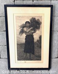 MaxSold Auction: Jules Breton "In the Fields" Antique Etching - Douglas (Massachusetts, USA) PARTNER MANAGED Estate Sale Online Auction - South West Main Street