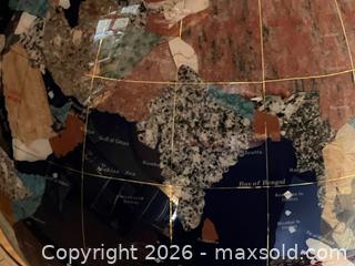 MaxSold Auction: Kalifano 12" Gemstone Globe - Douglas (Massachusetts, USA) PARTNER MANAGED Estate Sale Online Auction - South West Main St.