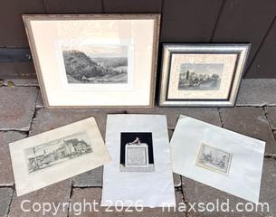 MaxSold Auction: Lot of Engravings and Signed Etchings  - Douglas (Massachusetts, USA) PARTNER MANAGED Estate Sale Online Auction - South West Main Street