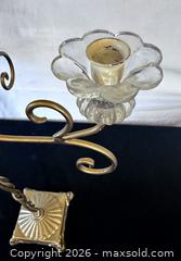 MaxSold Auction: Pair Candelabras and Indian Enameled Brass Dishes - Douglas (Massachusetts, USA) PARTNER MANAGED Estate Sale Online Auction - South West Main Street