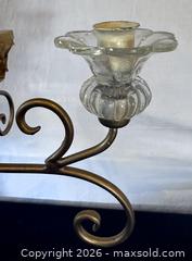 MaxSold Auction: Pair Candelabras and Indian Enameled Brass Dishes - Douglas (Massachusetts, USA) PARTNER MANAGED Estate Sale Online Auction - South West Main Street