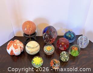 MaxSold Auction: Paperweights and Orbs - Douglas (Massachusetts, USA) PARTNER MANAGED Estate Sale Online Auction - South West Main Street