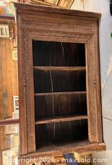 MaxSold Auction: Tall Carved Bookcase - Douglas (Massachusetts, USA) PARTNER MANAGED Estate Sale Online Auction - South West Main Street