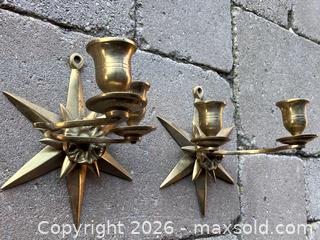 MaxSold Auction: Three Pairs of Brass Sconces - Douglas (Massachusetts, USA) PARTNER MANAGED Estate Sale Online Auction - South West Main Street