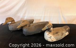 MaxSold Auction: Trio of Vintage Decoys - Douglas (Massachusetts, USA) PARTNER MANAGED Estate Sale Online Auction - South West Main Street