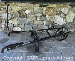 MaxSold Auction: Vintage Farm Cart and Pitchfork - Douglas (Massachusetts, USA) PARTNER MANAGED Estate Sale Online Auction - South West Main Street