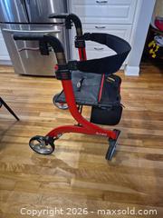 MaxSold Auction: Drive Rollator Rolling Walker - Red/Black Aluminum Frame - Ottawa (Ontario, Canada) SELLER MANAGED Downsizing Online Auction - Westhaven Crescent