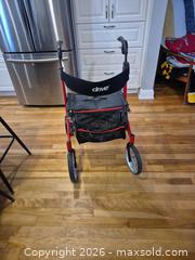 MaxSold Auction: Drive Rollator Rolling Walker - Red/Black Aluminum Frame - Ottawa (Ontario, Canada) SELLER MANAGED Downsizing Online Auction - Westhaven Crescent